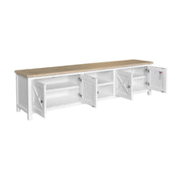 Marmalade Hampton 210cm ETU Entertainment TV Unit White Oak