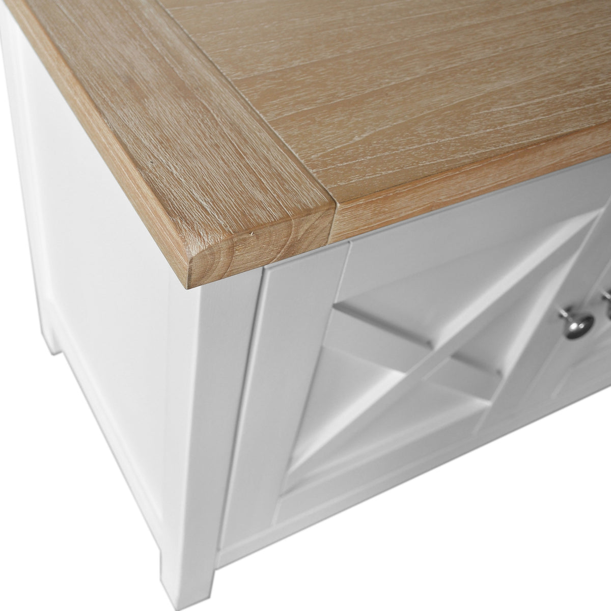 Marmalade Hampton 210cm ETU Entertainment TV Unit White Oak
