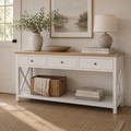 Marmalade Hampton 170cm Console Table White Oak
