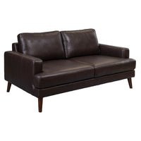 Matilda 2 + 3 Seater Leather Sofa Set Chocolate 