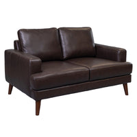 Matilda 2 + 3 Seater Leather Sofa Set Chocolate 