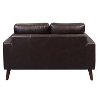 Matilda 2 + 3 Seater Leather Sofa Set Chocolate 