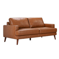 Matilda 2 + 3 Seater Leather Sofa Set Tan 