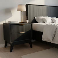 Matilda Bedside Table Black