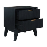 Matilda Bedside Table Black