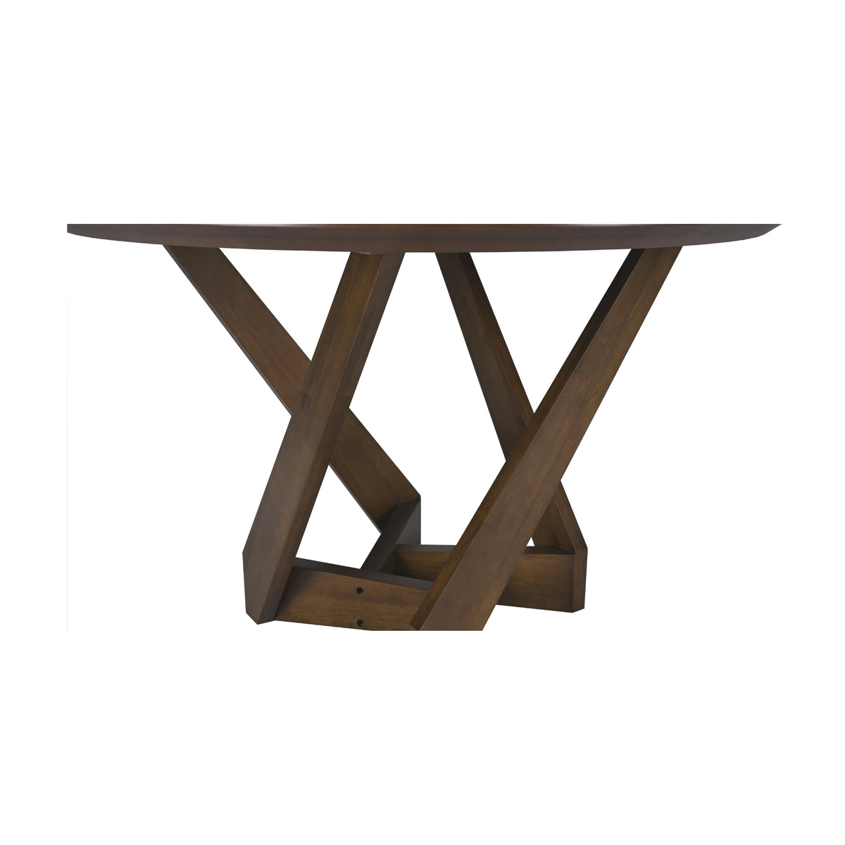 Mattia 120cm Round Dining Table Walnut