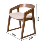 Mattia 5pc 120cm Round Dining Table Set Mauve Pink Fabric Seat Chair Walnut