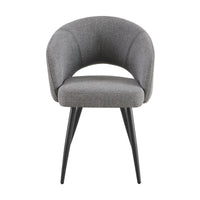 Matz 2pc Set Fabric Dining Table Grey