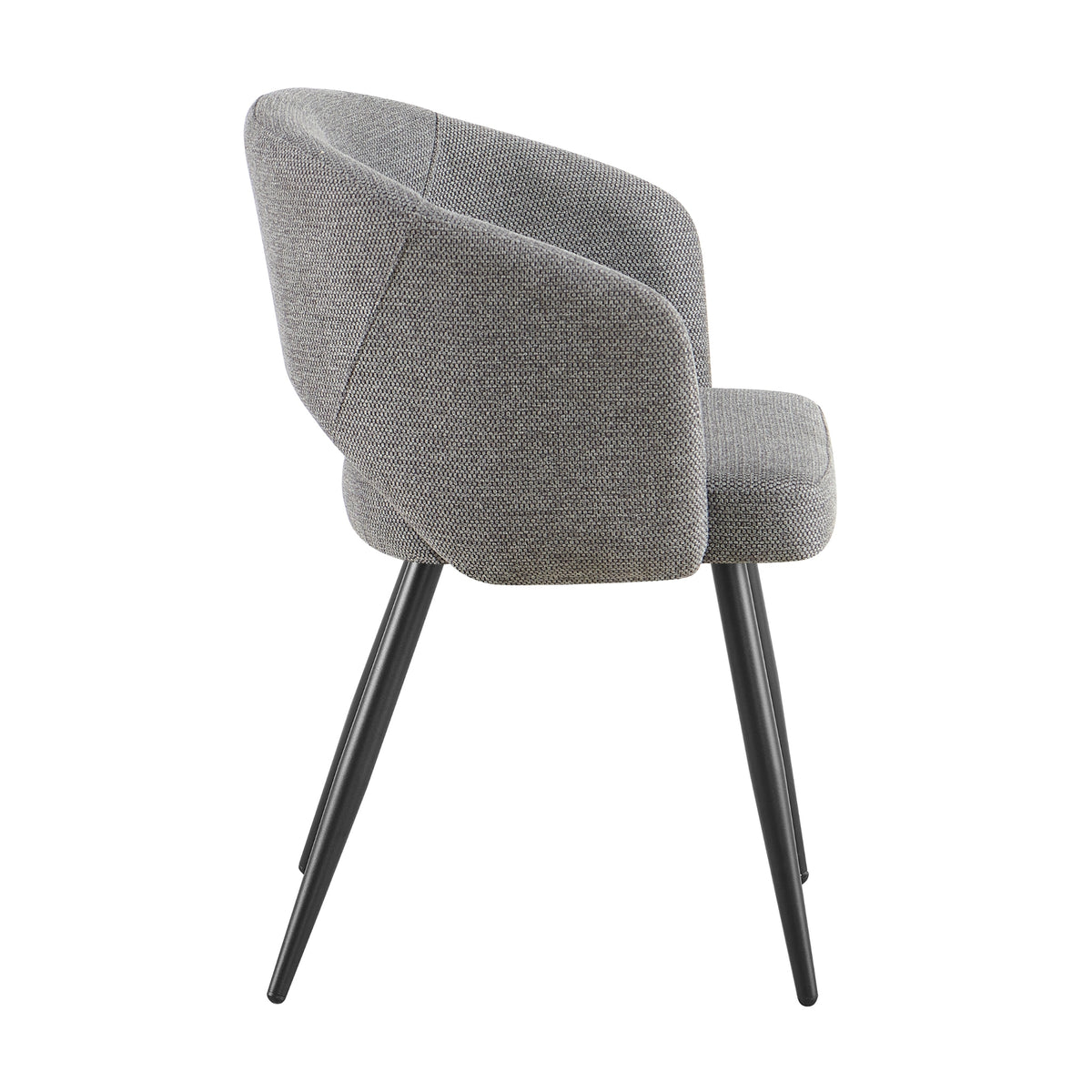 Matz 2pc Set Fabric Dining Table Grey