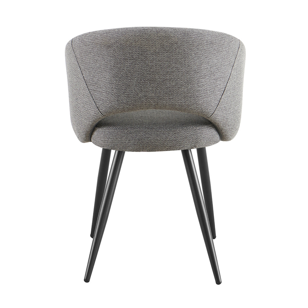 Matz 2pc Set Fabric Dining Table Grey