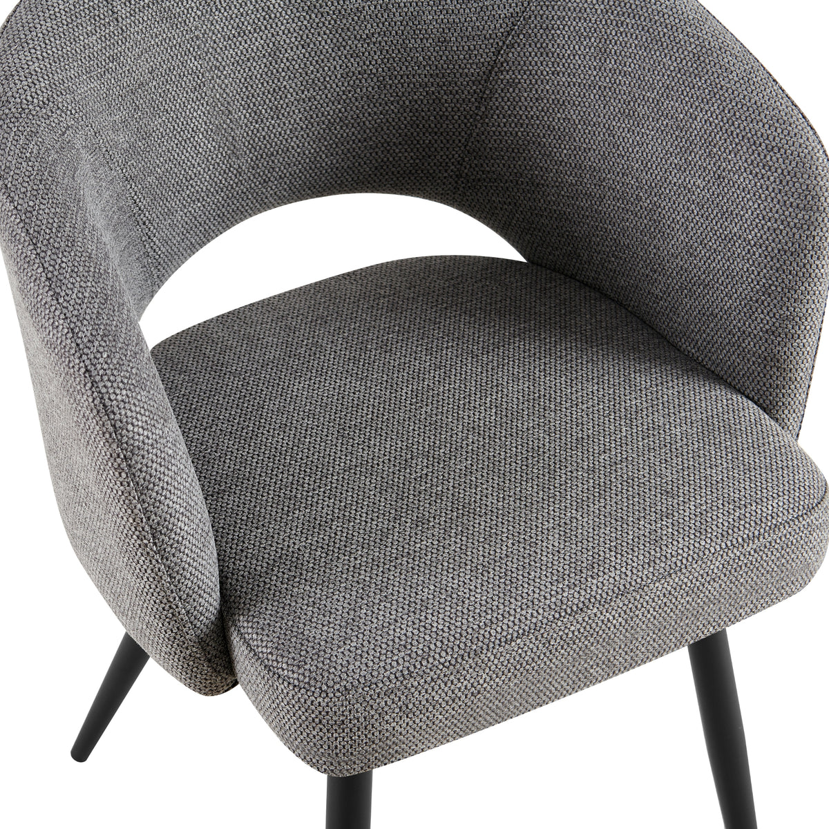 Matz 2pc Set Fabric Dining Table Grey