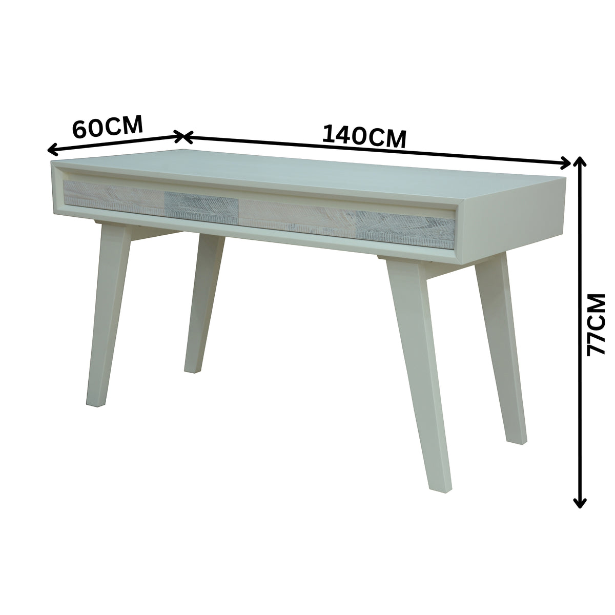 Maui 140cm Computer Desk White