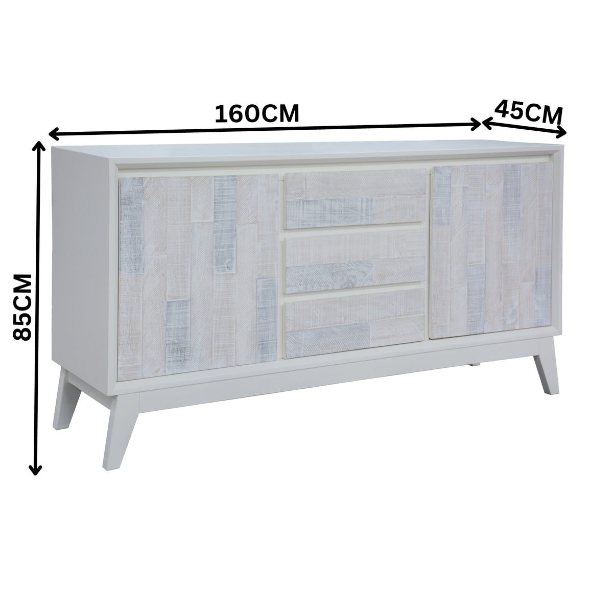 Maui 160cm Buffet Table White
