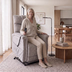 Mavic Dual Motor 150kgs Recliner Lift Chair Taupe Grey