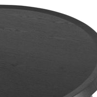Maxine 100cm Round Coffee Table Black