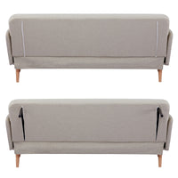 Merlin 3 Seater Sofa Bed Beige 