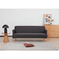 Merlin 3 Seater Sofa Bed Charcoal 