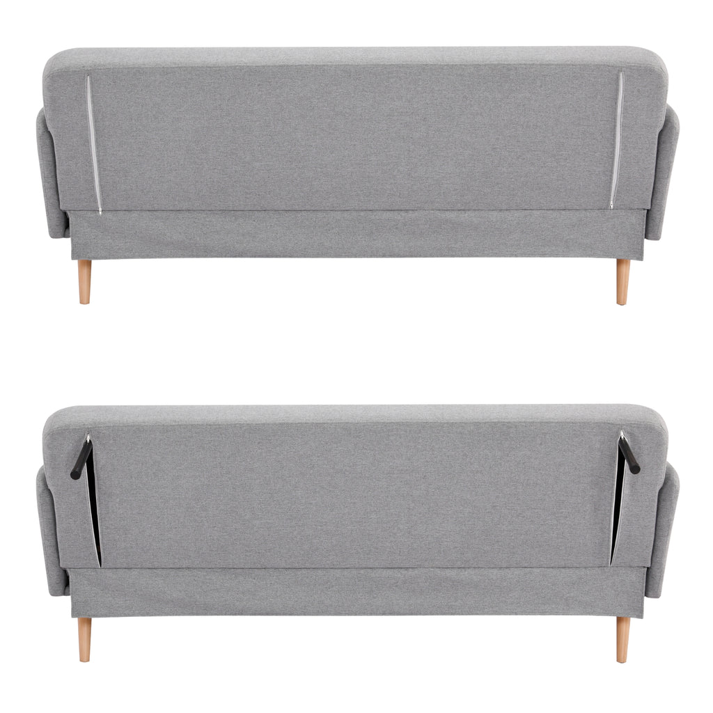 Merlin 3 Seater Sofa Bed Grey 