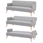 Merlin 3 Seater Sofa Bed Grey 