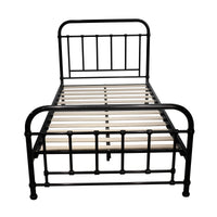 Metallica Metal Bed Frame Single Black