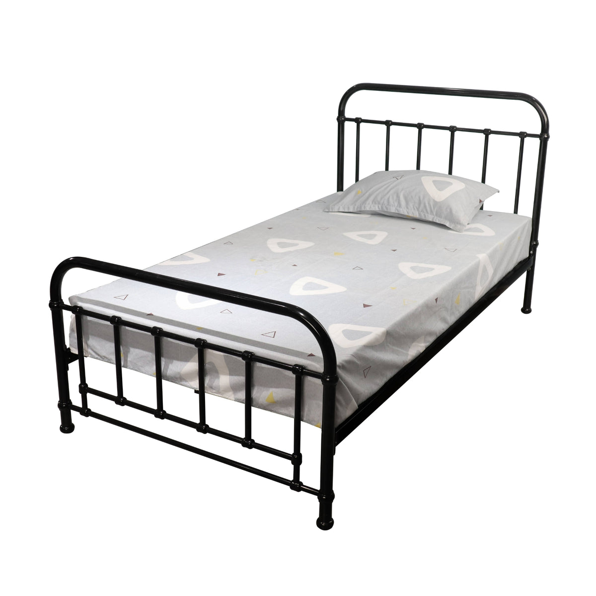Metallica Metal Bed Frame Single Black