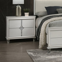 Milano 2 Drawer Bedside Table