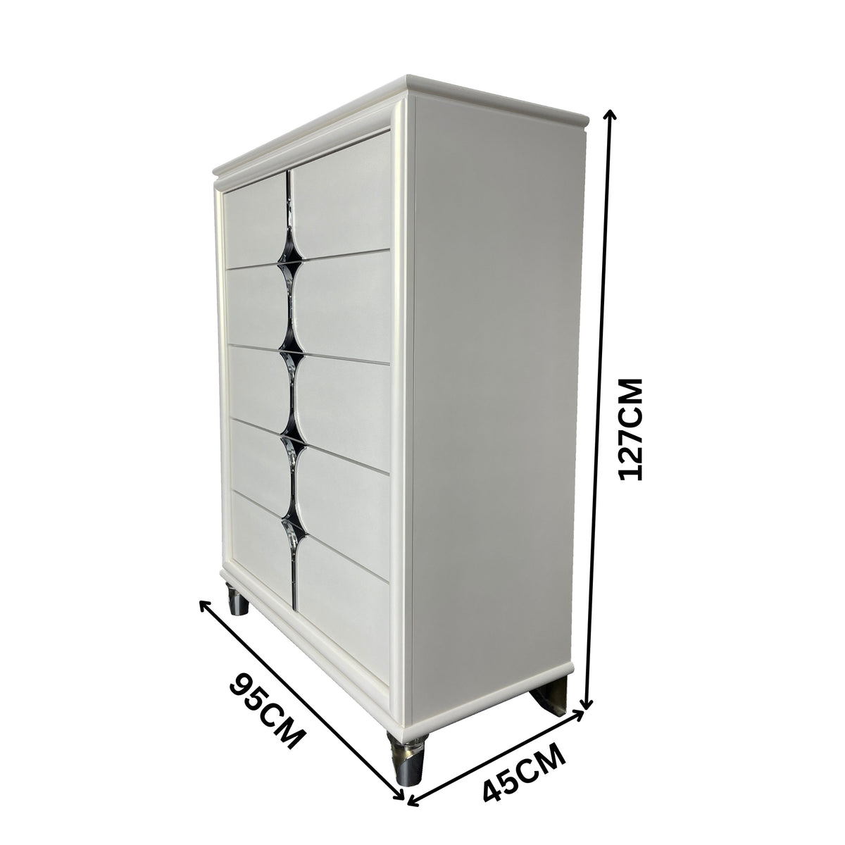 Milano 5 Drawer Tallboy