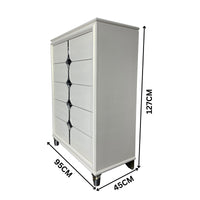 Milano 5 Drawer Tallboy