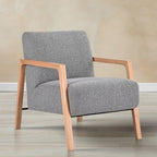 Milano Fabric Armchair Grey