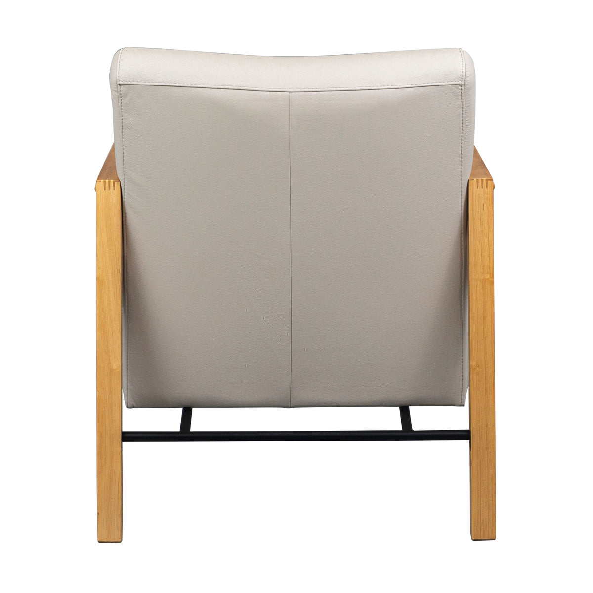 Milano Leather Armchair Wheat Grey