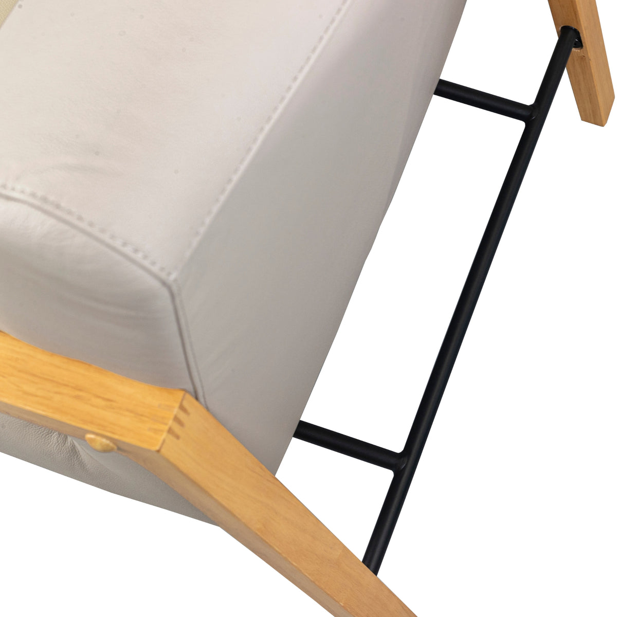 Milano Leather Armchair Wheat Grey
