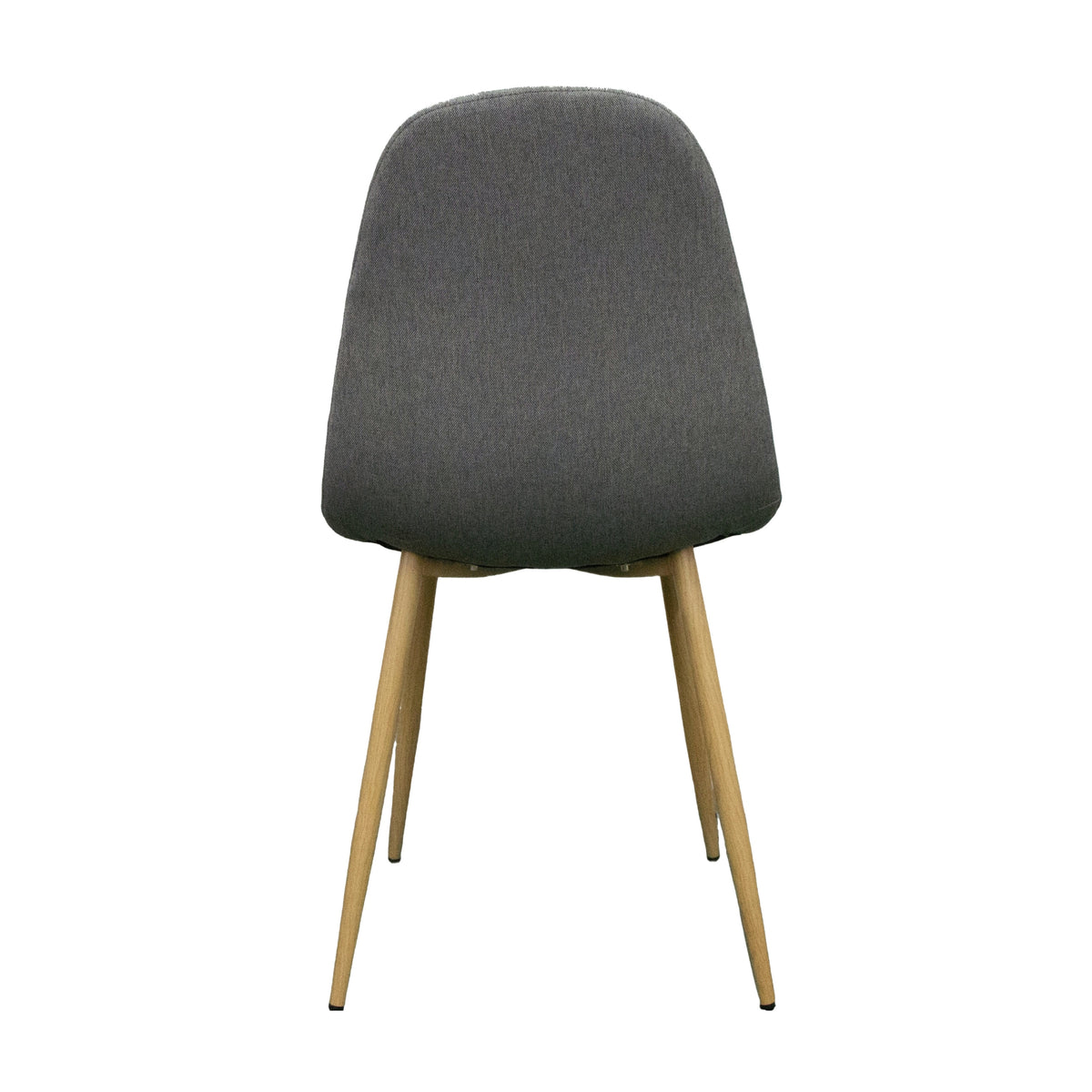 Milford 4pcs Set Dining Chair Premium Fabric Upholstery Light Grey