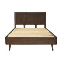 Milo King Bed Solid Hardwood Frame Walnut
