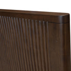 Milo Queen Bed Solid Hardwood Frame Walnut
