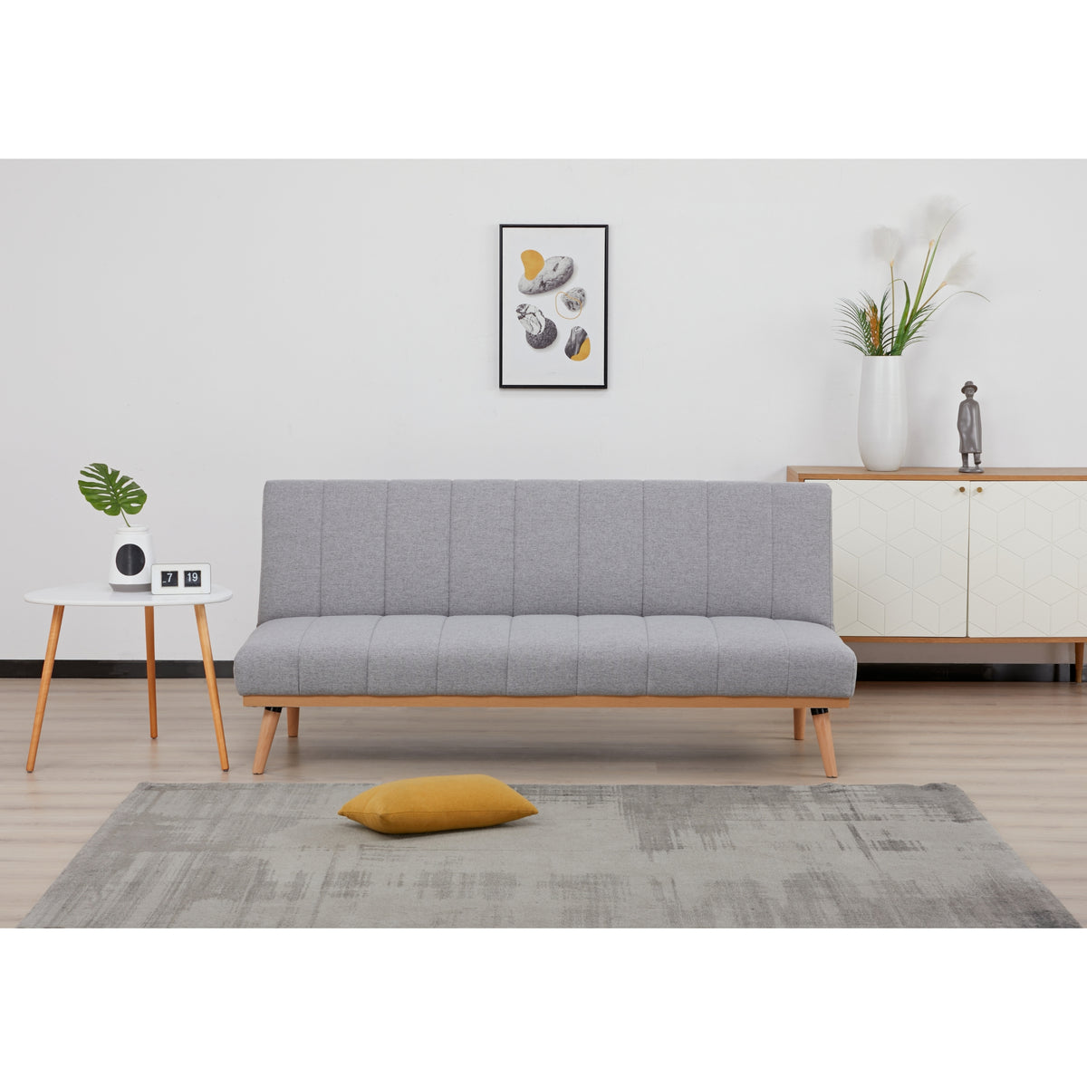 Monroe 3 Seater Sofa Bed Grey 