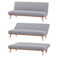 Monroe 3 Seater Sofa Bed Grey 