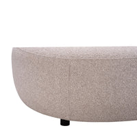 Montana 3 Seater Curved Fabric Sofa Champagne Beige 