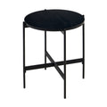 Montrel 50cm Round Lamp Table Black