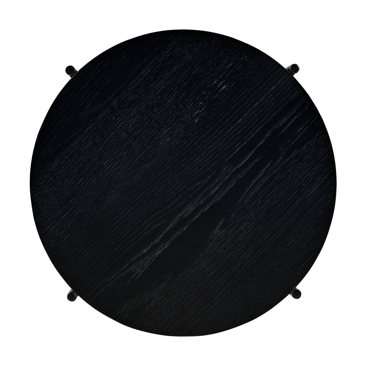 Montrel 50cm Round Lamp Table Black