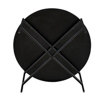 Montrel Set Of 2 Nesting Round Coffee Tables Black 