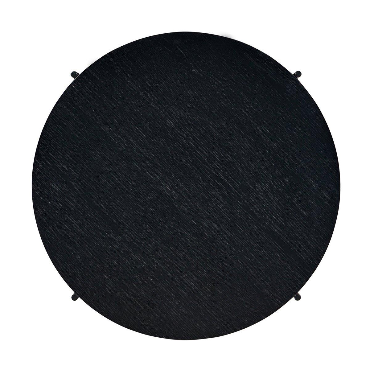 Montrel Set Of 2 Nesting Round Coffee Tables Black 