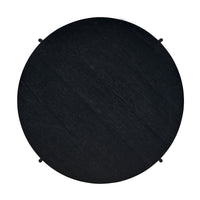 Montrel Set Of 2 Nesting Round Coffee Tables Black 