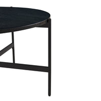 Montrel Set Of 2 Nesting Round Coffee Tables Black 