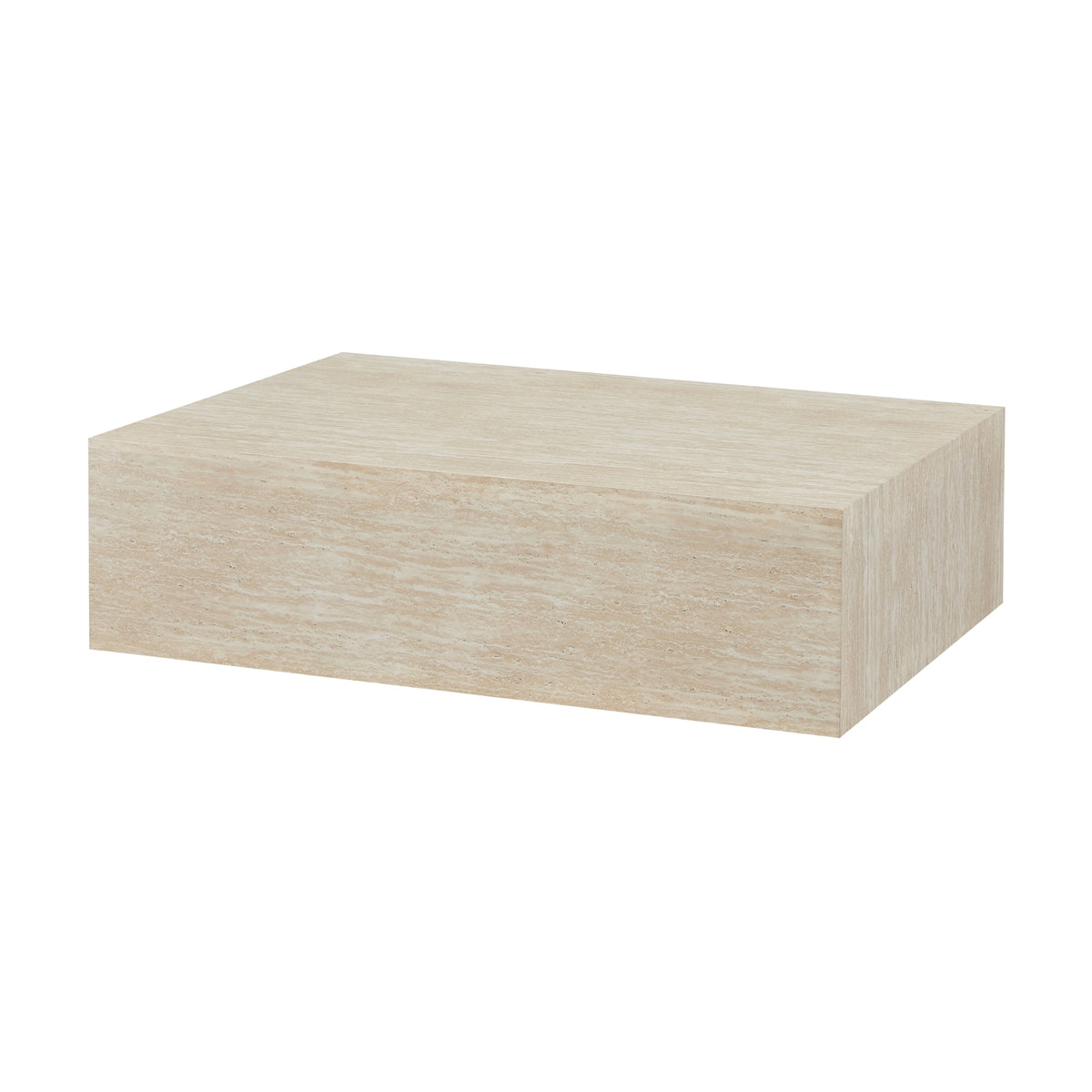 Monument 120cm Rectangular Coffee Table Travertine Beige