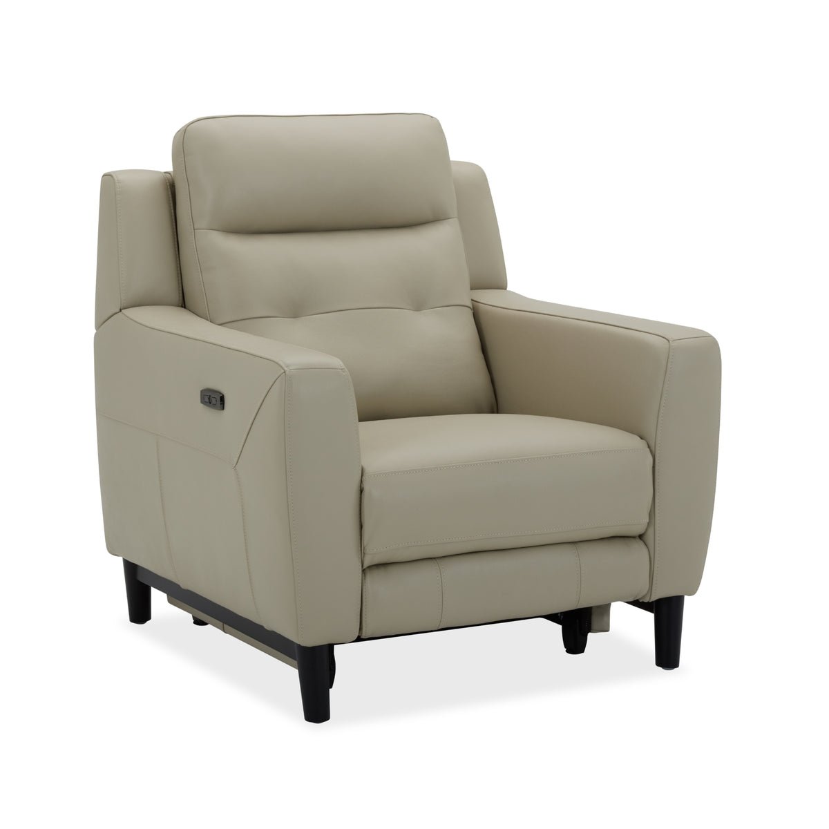 Morgan Single Seater Electric Recliner Genuine Leather Beige