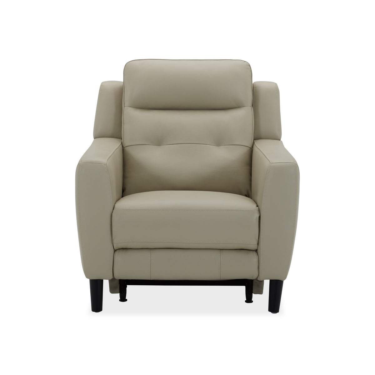 Morgan Single Seater Electric Recliner Genuine Leather Beige