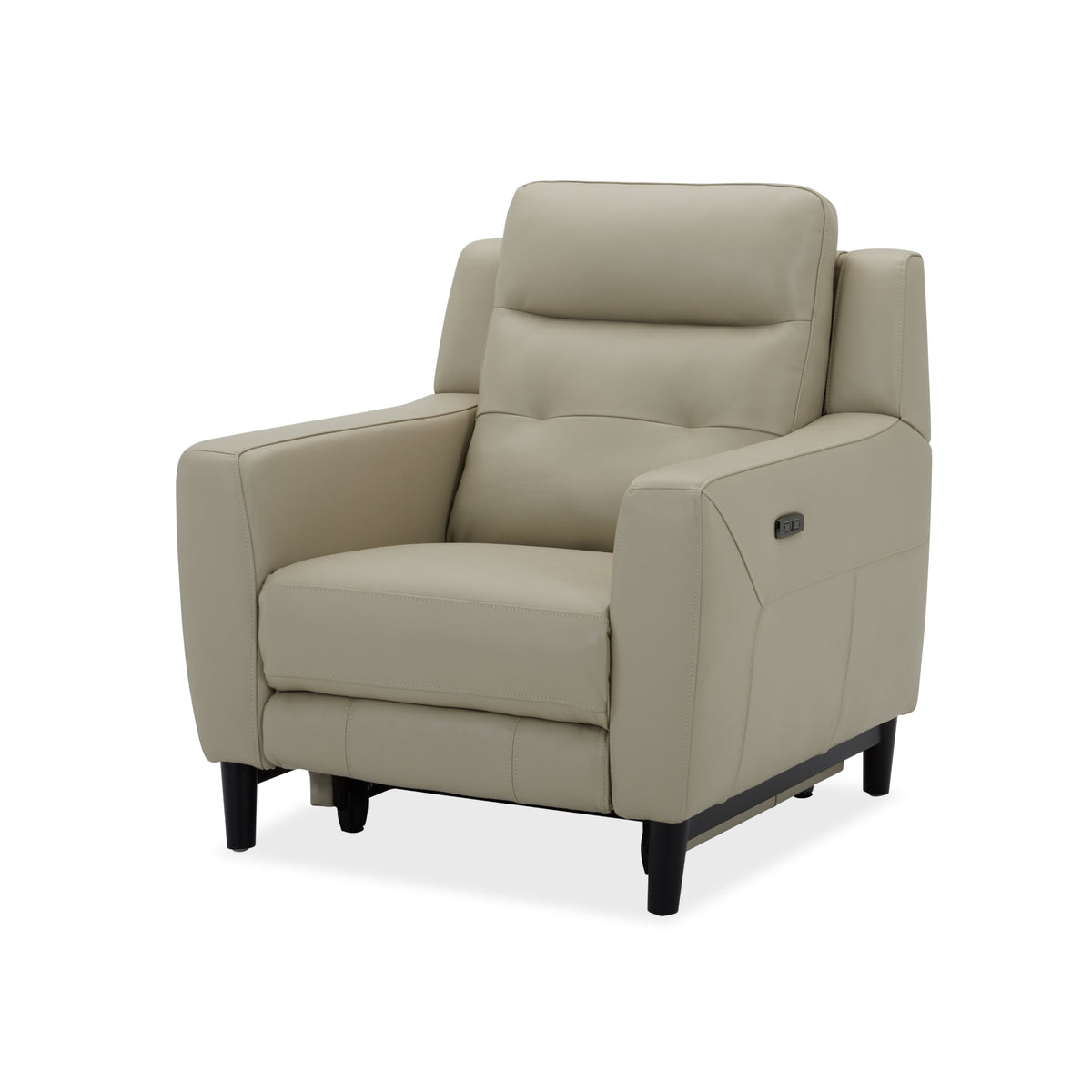 Morgan Single Seater Electric Recliner Genuine Leather Beige