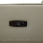 Morgan Single Seater Electric Recliner Genuine Leather Beige