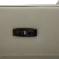 Morgan Single Seater Electric Recliner Genuine Leather Beige