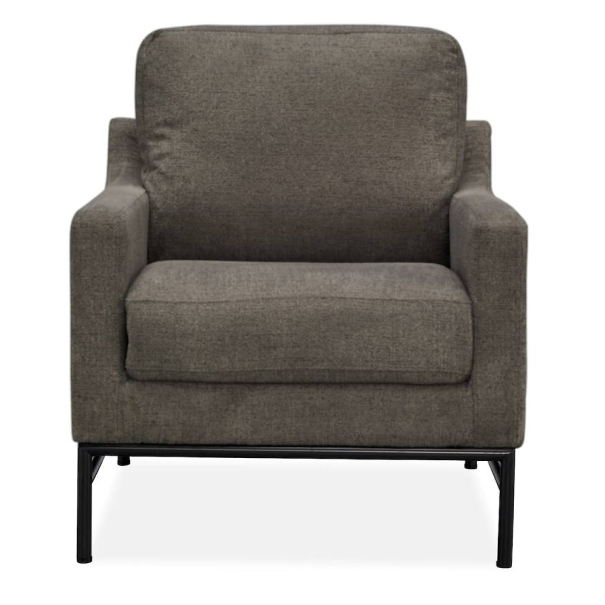 Mylah Fabric Armchair Accent Chair Charcoal 